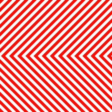 Kırmızı ve beyaz köşegen çizgileri olan uyarı işareti. Dikkat, tehlike ya da uyarı sembolü. İnşaat alanı tabelası, yol güvenliği uyarısı, tehlike bayrağı, güvenlik alarmı kalkanı. Vektör illüstrasyonu.