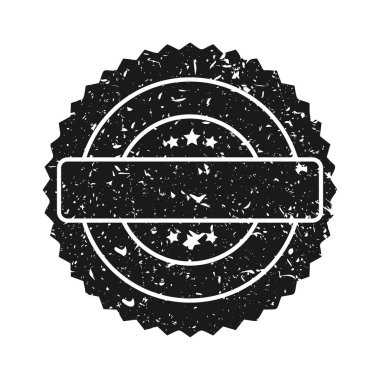 Posta pulu, etiket ya da rozet. Grunge izi ve posta damgası. Kahverengi vintage daire kartpostallı filigran. Kullanılmış zarf tasarımı. Vektör illüstrasyonu.