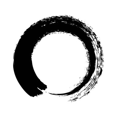 Grunge dairesi, fırça darbeleri, çizgiler, mürekkep lekeleri, elle çizilmiş karalama şekli. El yapımı yarım yamalak izler, akrilik lekeler, kömür çizgileri. Boya dokusu, kuru fırça etkisi. Vektör illüstrasyonu.