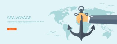 Vector illustration. Flat backgrounds .Travel and exploring. Trip, voyage. Summer vacation, holidays. Train, bus, plane, car.