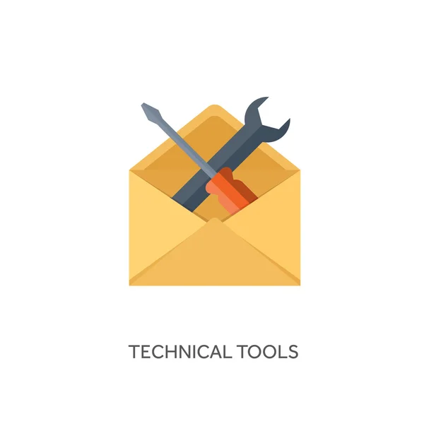 Vector illustration. Envelope icon. Letter, email. Message and communication. — 图库矢量图片