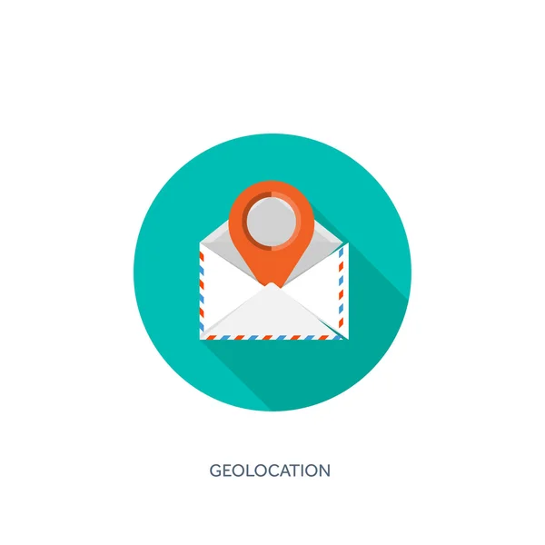Vector illustration. Envelope icon. Letter, email. Message and communication. — Wektor stockowy