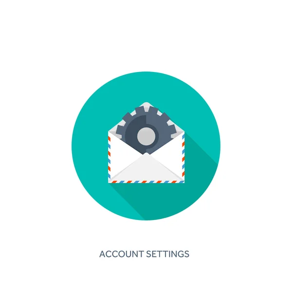 Vector illustration. Envelope icon. Letter, email. Message and communication. — 图库矢量图片