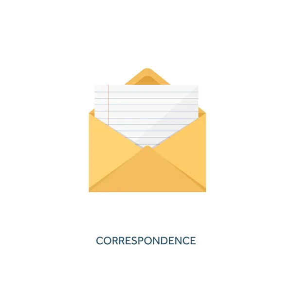 Vector illustration. Envelope icon. Letter, email. Message and communication. — 图库矢量图片