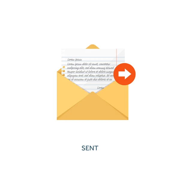 Vector illustration. Envelope icon. Letter, email. Message and communication. — Stock vektor