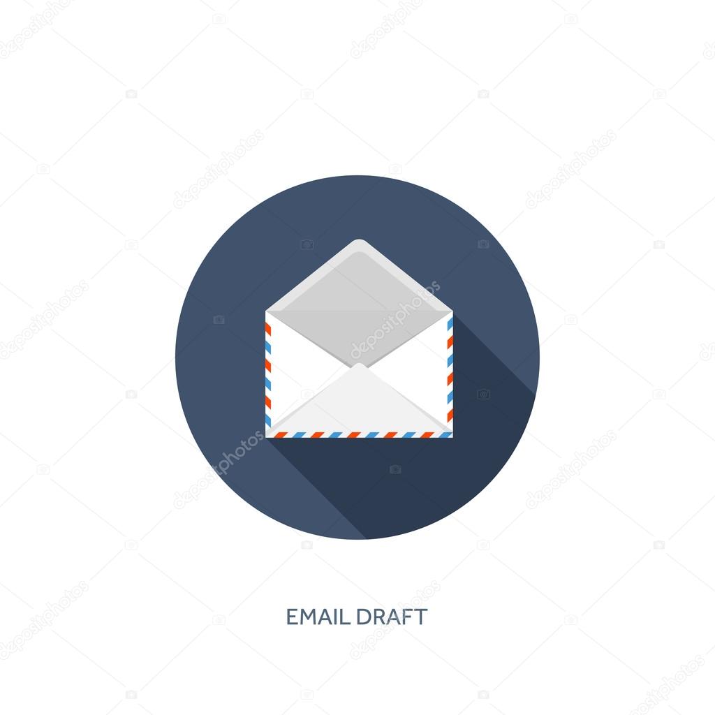 Vector illustration. Envelope icon. Letter, email. Message and communication.