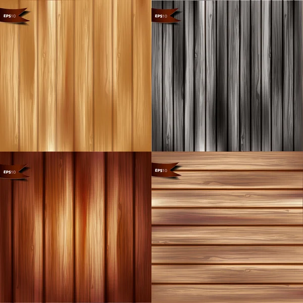 Textura de madera. Ilustración vectorial. Fondo de madera. Cuadro 1 . — Vector de stock