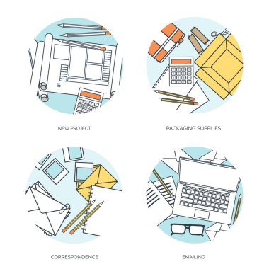 Vektör çizim. Küresel iletişim. Sosyal ağ, sohbet. Emailing ve sms. Web aramaları. Internet.