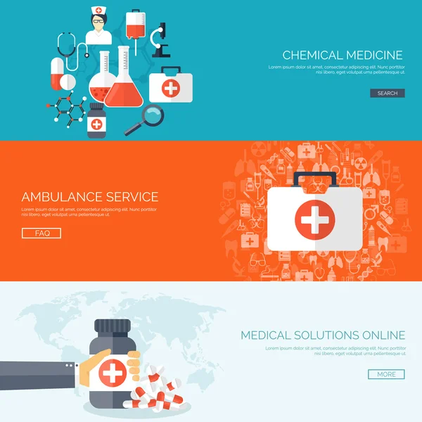 Ilustração vetorial. Antecedentes médicos. Cuidados de saúde, primeiros socorros, pesquisa, cardiologia. Medicina, estudo. Engenharia química, farmácia . —  Vetores de Stock