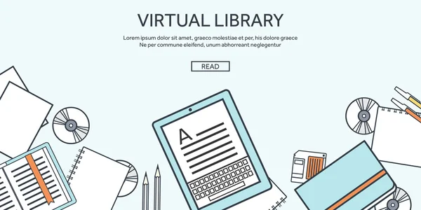 Plano de fundo com e-book . — Vetor de Stock