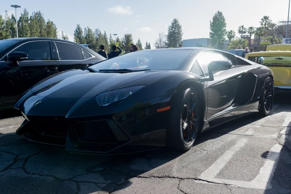 Lamborghini Aventador на выставке — стоковое фото