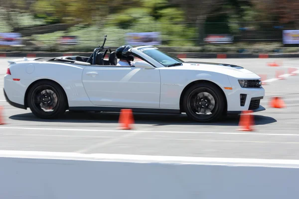 Chevrolet Camaro convertible in autocross — Stock Photo, Image