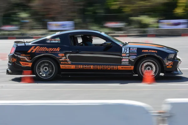 Ford Mustang in autocross in autocross — Foto Stock