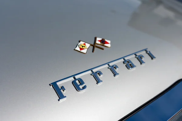 Ferrari logo on display — Stock Photo, Image