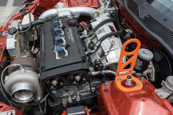 Modifizierter honda dohc vtec motor — Stockfoto