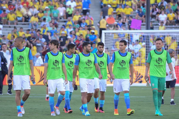 Copa America Centenar sırasında Brezilya Milli Takımı yedekler — Stok fotoğraf