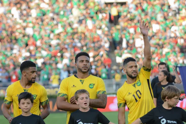 Jamaica válogatott játékosok során Copa America Centenario — Stock Fotó