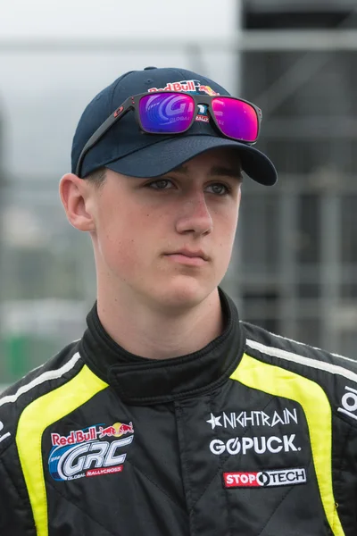 Austin Cindric rally driver at the Red Bull GRC Global Rallycross — Stock Photo, Image