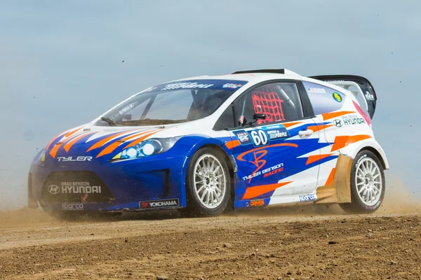 Tyler Benson rally driver — Stock Photo, Image