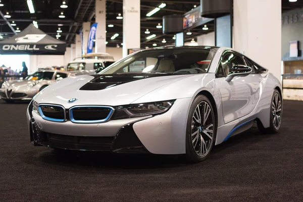 BMW i8 på Orange County International Auto Show - Stock-foto