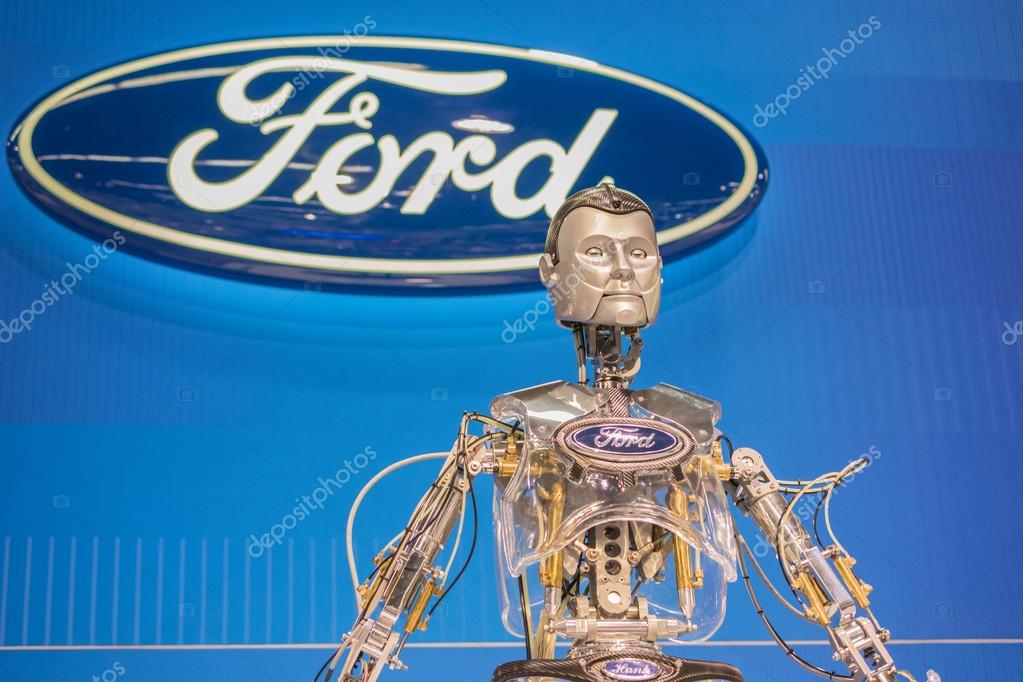 Hank Ford Robot at the Orange County International Auto Show Stock
