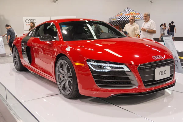 2015 audi r8 spyder orange county uluslararası Auto show — Stok fotoğraf