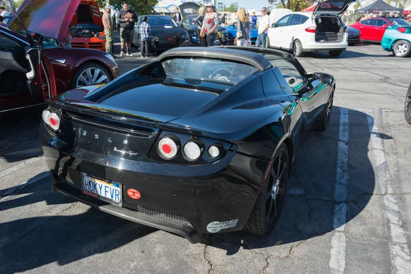 Tesla Roadster en el Supercar Sunday Electric Vehicles — Foto de Stock