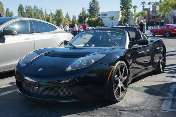Tesla Roadster at the Supercar Sunday Electric Vehicles — Stock Photo, Image