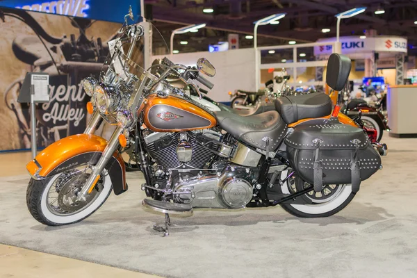 Harley-Davidson Heritage Softail klasik motosiklet 2015 — Stok fotoğraf