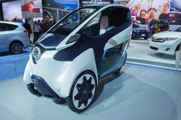 Toyota i-ROAD на выставке — стоковое фото