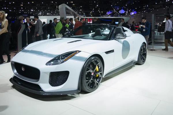 Jaguar Project 7 на выставке — стоковое фото