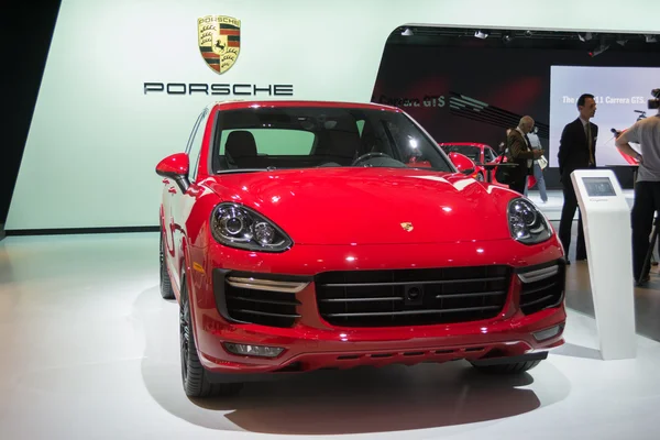 Porsche Cayenne 2015 on display — Stock Photo, Image