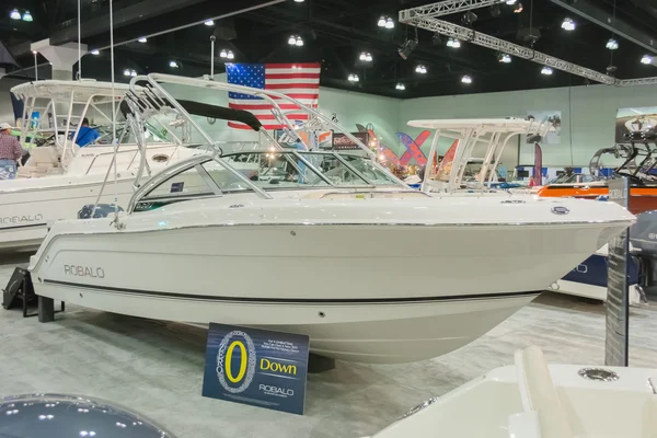 Barco robalo em exposição — Fotografia de Stock