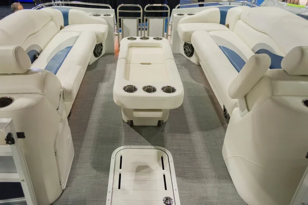 Boat interior on display — Stock Photo, Image