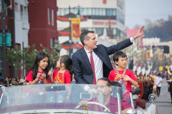 Eric garcetti, los angeles bürgermeister — Stockfoto