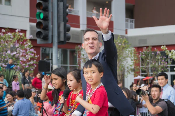 Eric garcetti, los angeles bürgermeister — Stockfoto