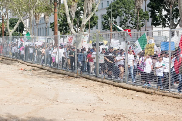 Relatives of the students who disappeared in Mexico packed the s — Stock Photo, Image