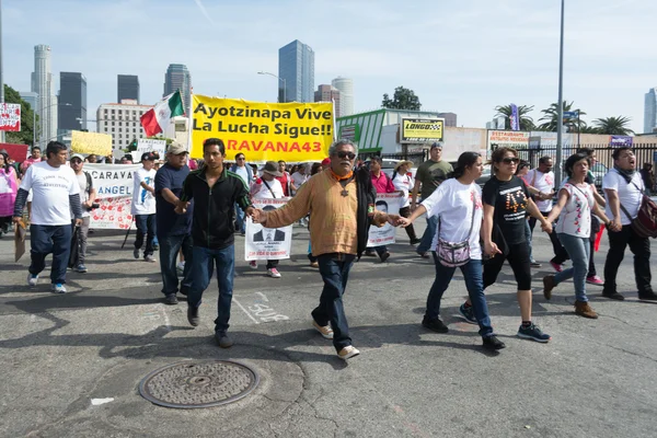 Relatives of the students who disappeared in Mexico packed the s — Stock Photo, Image