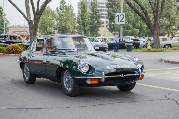 Jaguar Classic E type classic car on display — Stock Photo, Image