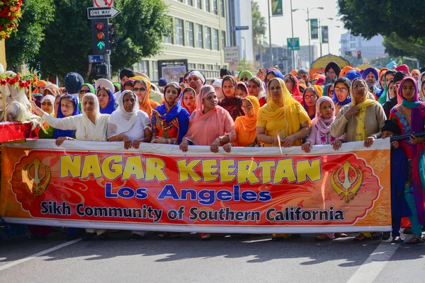 Devoto Sikhs marchando — Foto de Stock