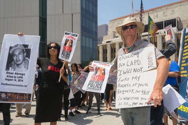 People holding signs — Stock Photo, Image