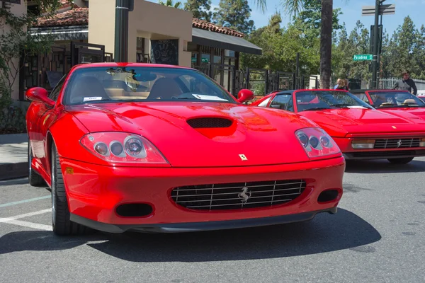 Ferrari Superamerica masina pe ecran — Fotografie, imagine de stoc