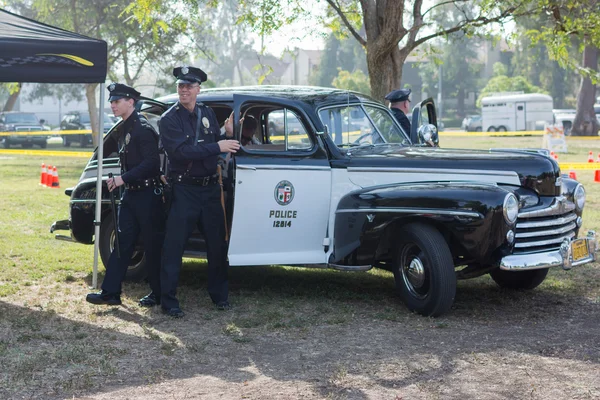 Vintage Ford coche de policía en exhibición — Foto de Stock