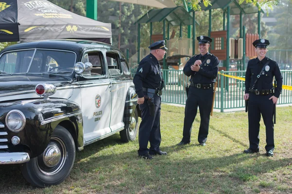Vintage Ford coche de policía en exhibición — Foto de Stock