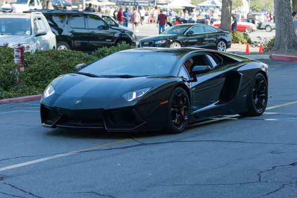 Lamborghini Aventador na wyświetlaczu — Zdjęcie stockowe