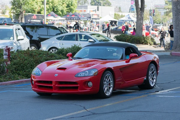 Dodge Viper coche descapotable en la pantalla — Foto de Stock