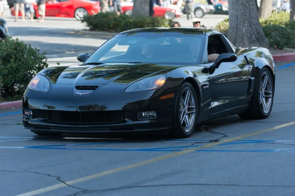 Αυτοκίνητο Chevrolet Corvette Z06 στην οθόνη — Φωτογραφία Αρχείου