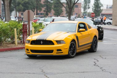 Ford Mustang Boss 302 car on display