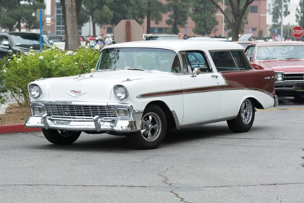 Chevrolet Bel Air wagon car on display — Stock Photo, Image