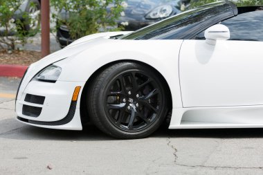 Bugatti Veyron car on display